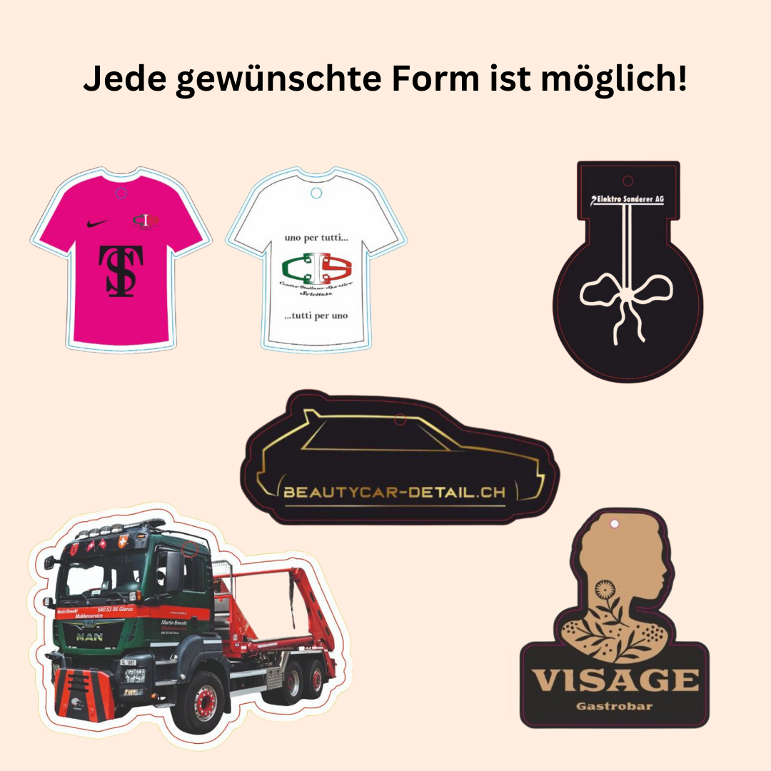 Premium Personalisierte Duftbäume / Lufterfrischer mit Ihrem Logo bedrucken (Früchte & Obst Duft)