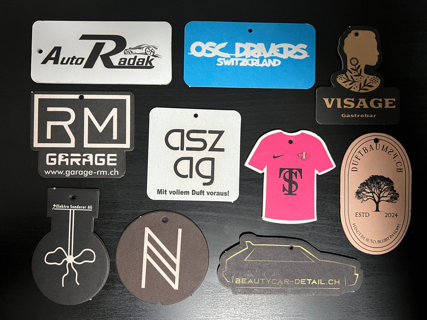 Premium Personalisierte Duftbäume / Lufterfrischer mit Ihrem Logo bedrucken (Früchte & Obst Duft)