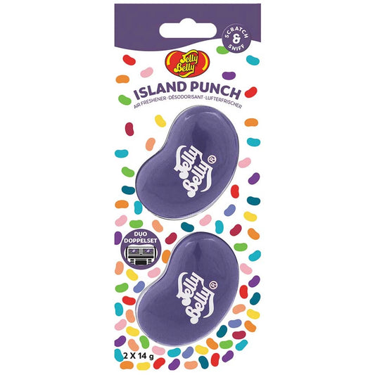 Jelly Belly Lufterfrischer/Duftbaum Duo Mini Island Punch