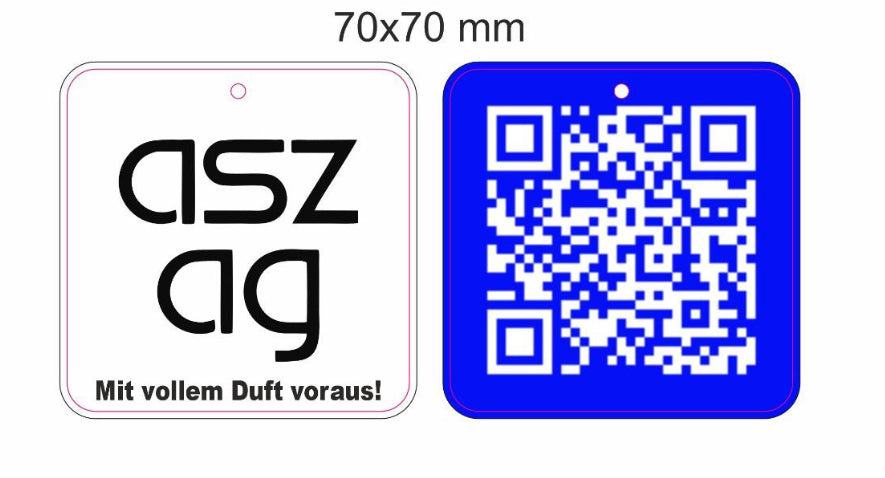 Personalisierte Duftbäume / Lufterfrischer mit Ihrem Logo bedrucken (VIP Parfüm Duft)