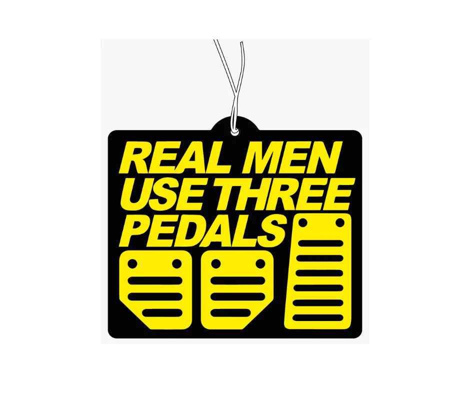 Real Men Use Three Pedals Duftabum